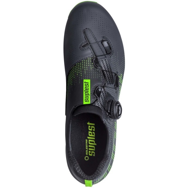 Suplest Schuhe Edge+ Performance Road BOA IP1 Carbon Composite Anthrazit Neon Gelb