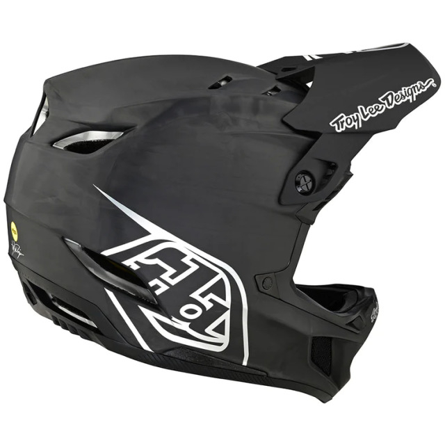 Troy Lee Designs Helm D4 Carbon mit Mips Stealth Black Silver V2