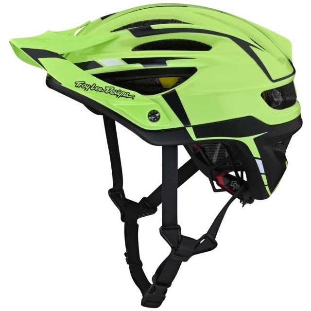 Troy Lee Designs Helm A2 mit Mips Silver Green Gray