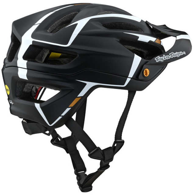 Troy Lee Designs Helm A2 mit Mips Silver Black White