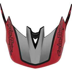 D4 Visor One Size Qualifier Silver/Red