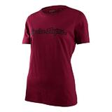 Troy Lee Designs Kurzarm T-Shirt Damen Signature Maroon