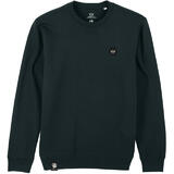 Peaty's Pulls Hommes AW23 PubWear Embroidered Crew Jumper Black Crown
